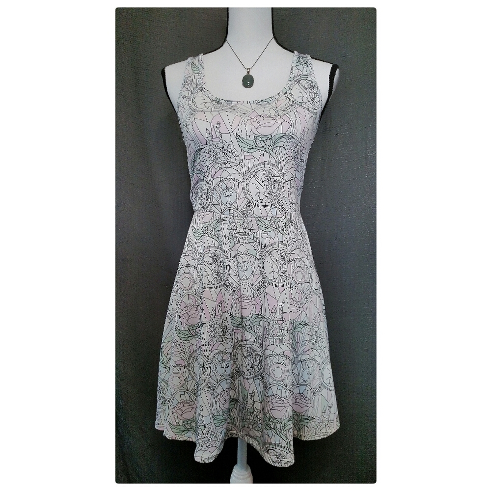 3/$30 Beauty & the Beast Disney Skater Dress
